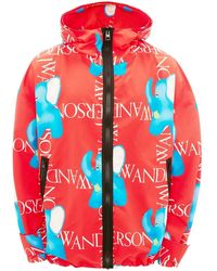 JW Anderson - Logo-Print Hooded Jacket - Lyst