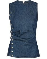 ROTATE BIRGER CHRISTENSEN - Button-Detail Top - Lyst