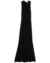 Twinset - Long Floral Knit Dress - Lyst