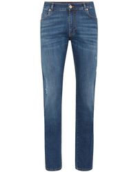 Billionaire - Jean À Détail De Logo - Lyst