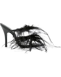 The Attico - Feather Sandals - Lyst