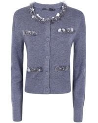 Seventy - Cardigan À Design Brodé De Sequins - Lyst