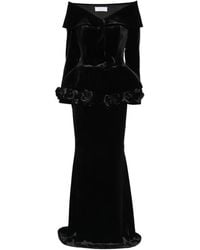 Adamaris - Floral-Appliqué Maxi Skirt And Top Set - Lyst