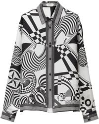 Versace - Printed Silk Twill Regular Shirt - Lyst