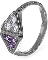 Desmo - Anillo Infinity Con Motivo Triangular - Lyst