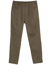Herno - Drawstring Pleated Trousers - Lyst
