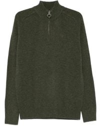 Barbour - Half-Zip Wool Sweater - Lyst