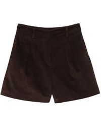 MC2 Saint Barth - Aya Cotton Corduroy Shorts - Lyst