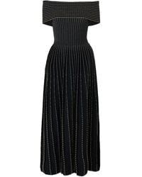 Carolina Herrera - Bead-Embroidered Off-Shoulder Dress - Lyst