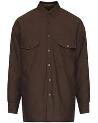 MM6 by Maison Margiela - Reversible Wool-Blend Shirt - Lyst