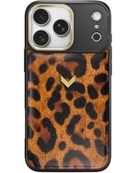 Velante - Leopard-Print Leather Iphone Pro Max Case - Lyst