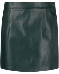 Marni - High-waist Mini Leather Skirt - Lyst