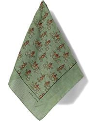 Polo Ralph Lauren - Equestrian-Print Linen Bandana - Lyst