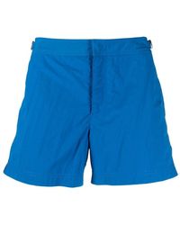 en zwemshorts Moncler Synthetisch Zwembroek Met Zijstreep in het Blauw voor heren Heren Kleding voor voor Strandkleding voor Board 