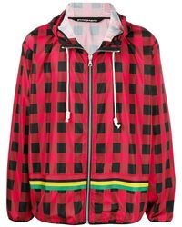 Palm Angels - Check-print Hooded Jacket - Lyst