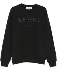 Iceberg - Logo-Embroidered Sweatshirt - Lyst