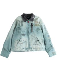 SAITOS - Gerafeld Jack Met Grafische Print - Lyst