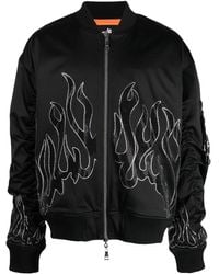 Haculla - Chaqueta bomber con llamas estampadas - Lyst