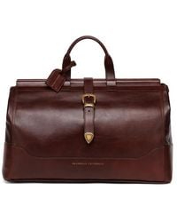 Brunello Cucinelli - Logo-Stamp Leather Holdall - Lyst