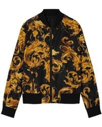Versace Jeans Couture - Reversible Baroque-Print Bomber Jacket - Lyst