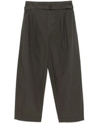 Lemaire - Belted Pleated Trousers - Lyst