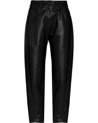 Stella McCartney - Straight-Leg Faux-Leather Trousers - Lyst