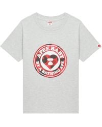A Bathing Ape - Camo Heart Logo T-Shirt - Lyst