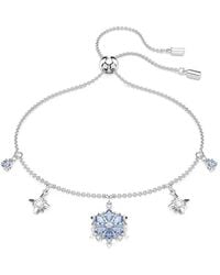 Swarovski - Magic Snowflake Star Charm Bracelet - Lyst