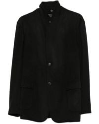 Emporio Armani - Layered Button-Fastening Blazer - Lyst