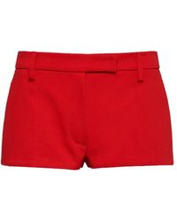 Prada - Drill Mini Shorts - Lyst