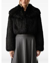 Patrizia Pepe - Faux-Fur Cropped Jacket - Lyst