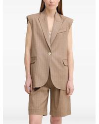 La Petite Francaise - Valmy Pinstripe Single-Breasted Waistcoat - Lyst