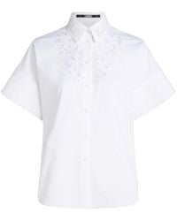 Karl Lagerfeld - Embroidered Button-up Shirt - Lyst