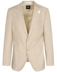 HUGO - Micro-Check Notch-Lapel Blazer - Lyst