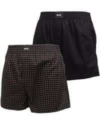 HUGO - Two-Pack Cotton Boxers - Lyst