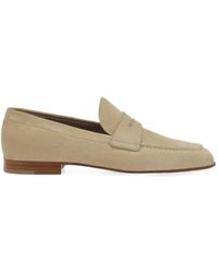 Gianvito Rossi - Carlo Suede Loafers - Lyst