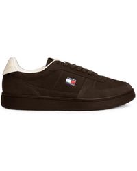 Tommy Hilfiger - Logo-Patch Perforated Low-Top Sneakers - Lyst