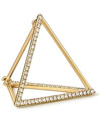 Shihara - Diamond Triangle Earring 15 (03) - Lyst