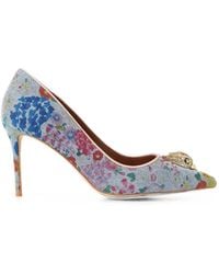 Kurt Geiger - Mules À Fleurs Imprimées - Lyst