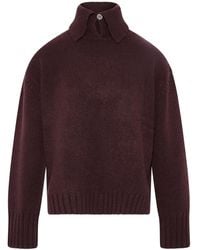 Yves Salomon - Cashmere Collar Sweater - Lyst
