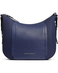 Piquadro - Leather-Panelled Shoulder Bag - Lyst
