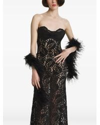 2310 STUDIO - Écharpe Bordée De Plumes - Lyst