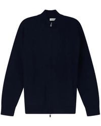 Bramani Cashmere - Cardigan Côtelé À Fermeture Zippée - Lyst
