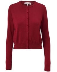 Carolina Herrera - Crew-Neck Button-Up Cardigan - Lyst