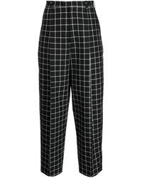 Marni - Checked Tapered Trousers - Lyst