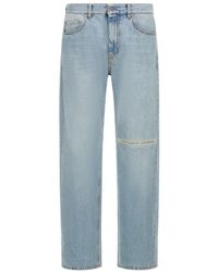 Roberto Cavalli - Jean Droit À Effet Légèrement Délavé - Lyst