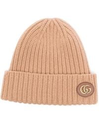 Gucci - Wool Cashmere Hat With Double G - Lyst