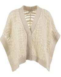 Peserico - Sequin-Embellished Poncho - Lyst