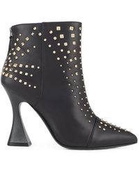 Kat Maconie - Samara Stud-Embellished Leather Ankle Boots - Lyst