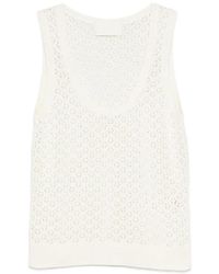 Bompard - Pointelle Sleeveless Tank Top - Lyst